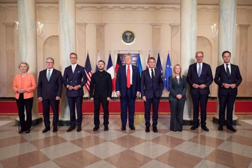 Liderii mondiali care au participat la întâlnirea dintre Trump și Zelenski la Casa Albă. Foto: Hepta