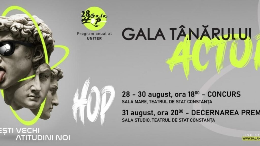 AGENȚIA HOP 2025 – primul portofoliu digital al actorilor concurenți la Gala HOP organizată de UNITER