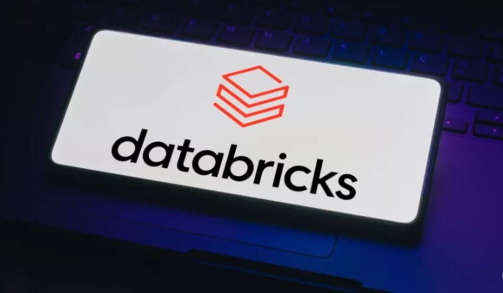 Logo-ul Databricks pe un telefon