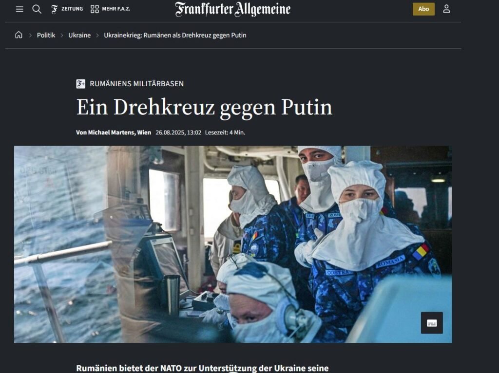 Presa germană: România, avanpost NATO în fața Rusiei