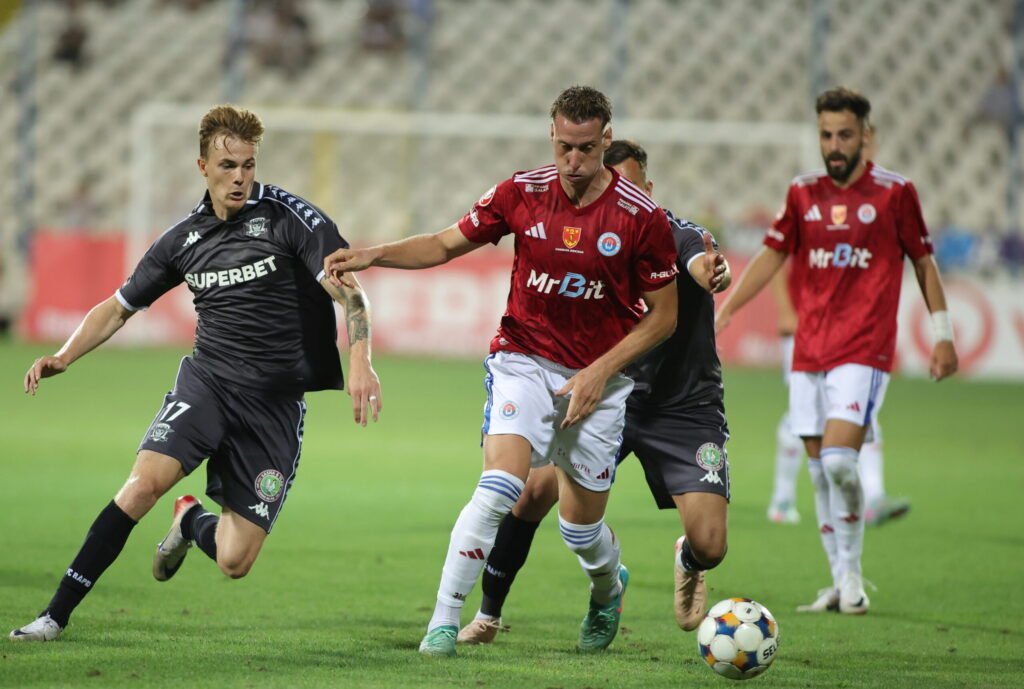 Superliga de fotbal. Oțelul și Rapid încheie la egalitate, scor 1-1, în etapa a cincea