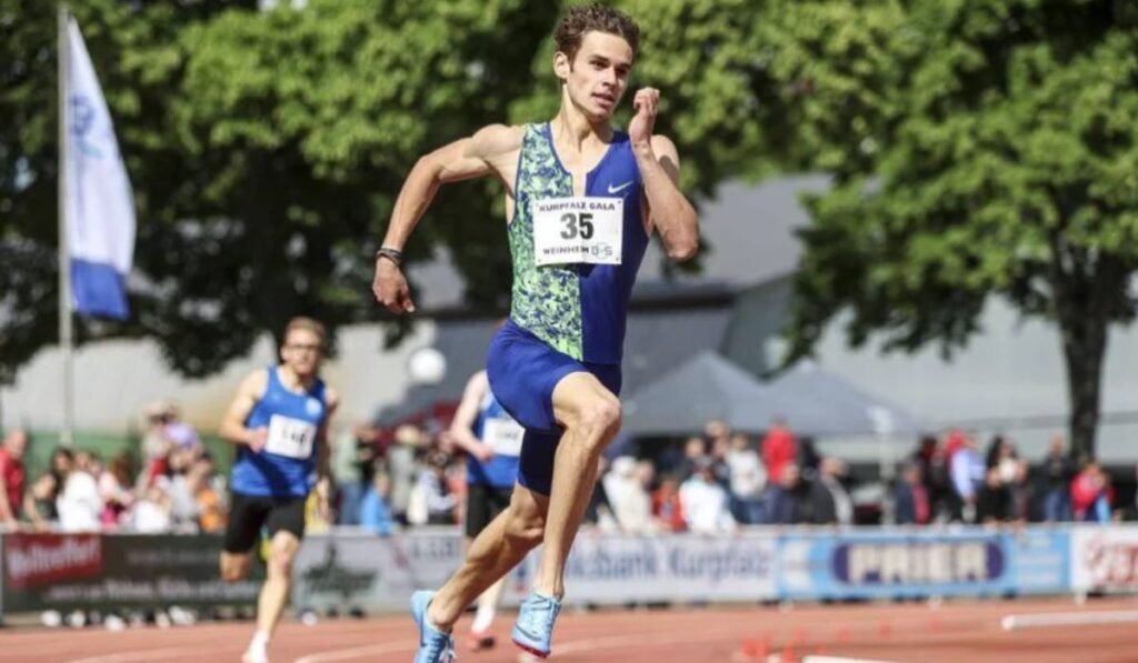 Mihai Sorin Dringo în timp ce aleargă