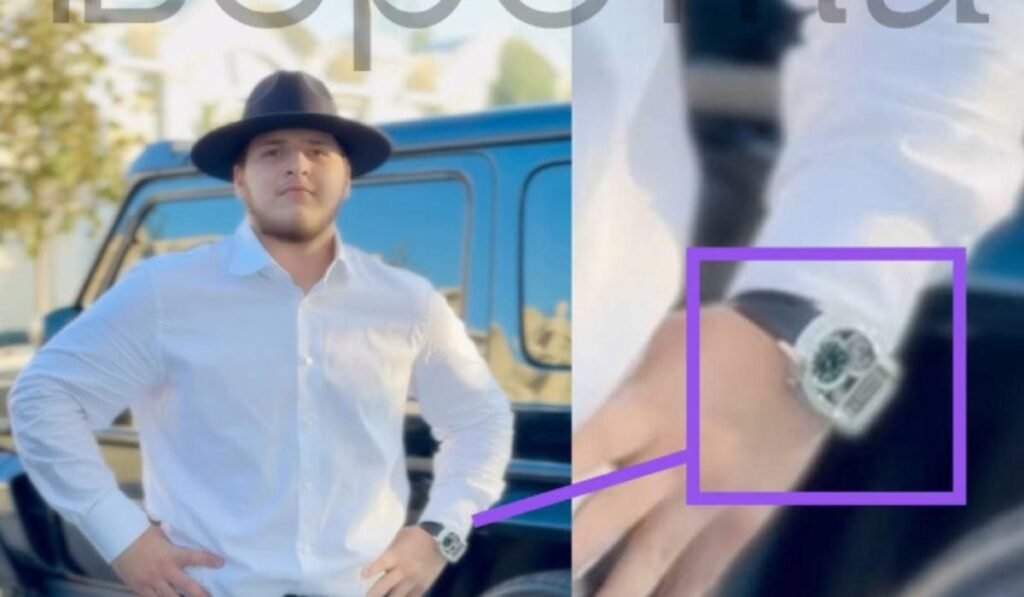 Adam Kadîrov etalează obiecte de lux. Foto Verstka