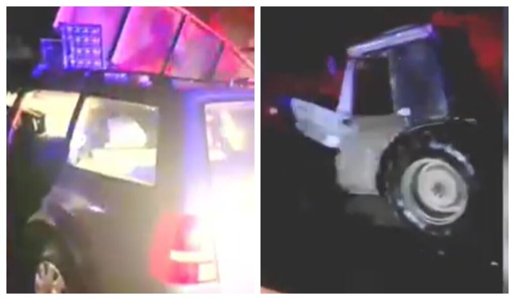 Cum s-a produs accidentul pe DN3, la Constanța, unde un om a murit, iar alți doi au fost răniți Mașina care s-a izbit de un tractor pe DN3 Constanța