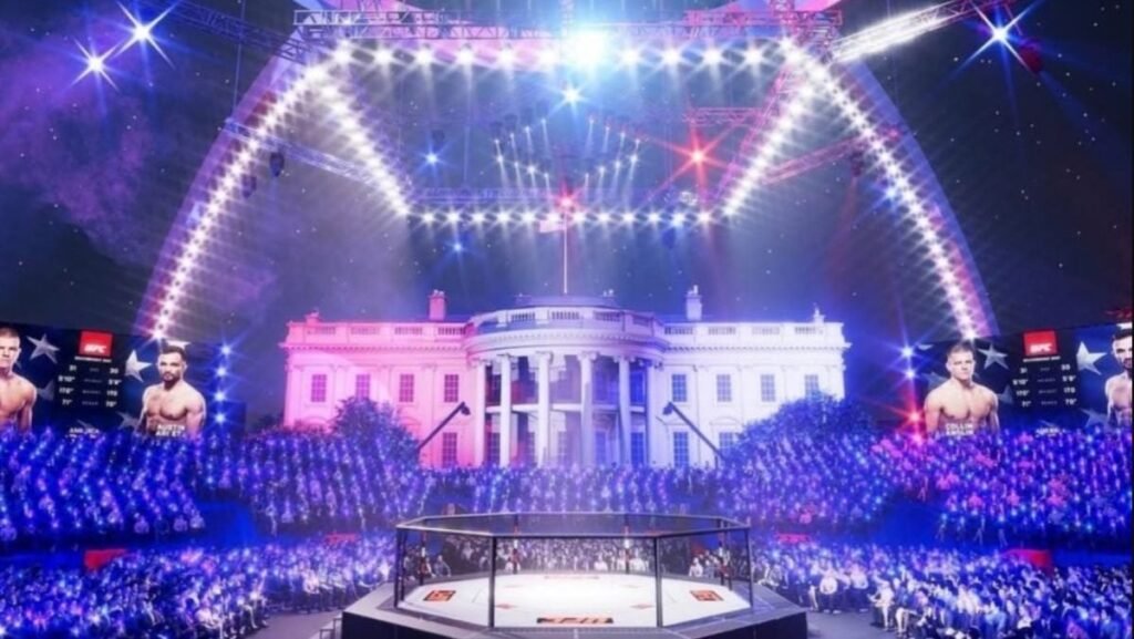 Imagini ale blockbusterului UFC organizat de Donald Trump la Casa Albă, pentru aniversarea a 250 de ani de SUA, 22 septembrie 2025