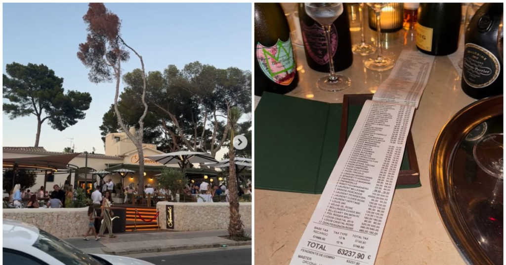 Notă de plată de peste 63.000 de euro la un restaurant de lux din Mallorca. Cine ar fi vedeta care a plătit masa: „Am nevoie de prieteni ca ăștia”