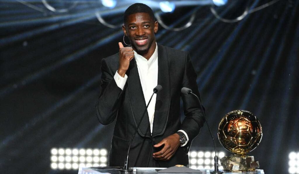 Jucătorul francez Ousmane Dembele a câștigat trofeul Balonul de Aur