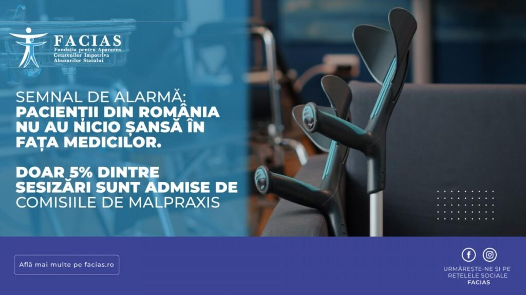 Pacienții din România nu au nicio șansă în fața medicilor. Doar 5% dintre sesizări sunt admise de Comisiile de Malpraxis