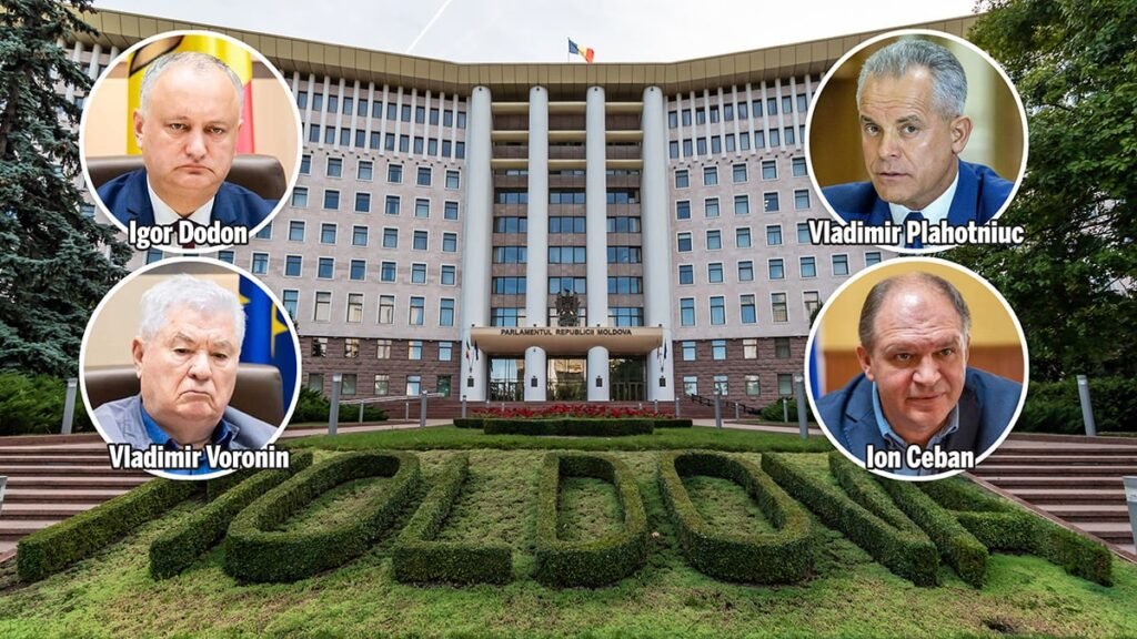 Parlamentul Republicii Moldova luat cu asalt de pro-rușii vopsiți în pro-europeni. „Cozile de topor” ale Kremlinului Colaj Parlamentul Republicii Moldova si Igor Dodon, Vladimir Voronin, Vladimir Plahotniuc, Ion Ceban
