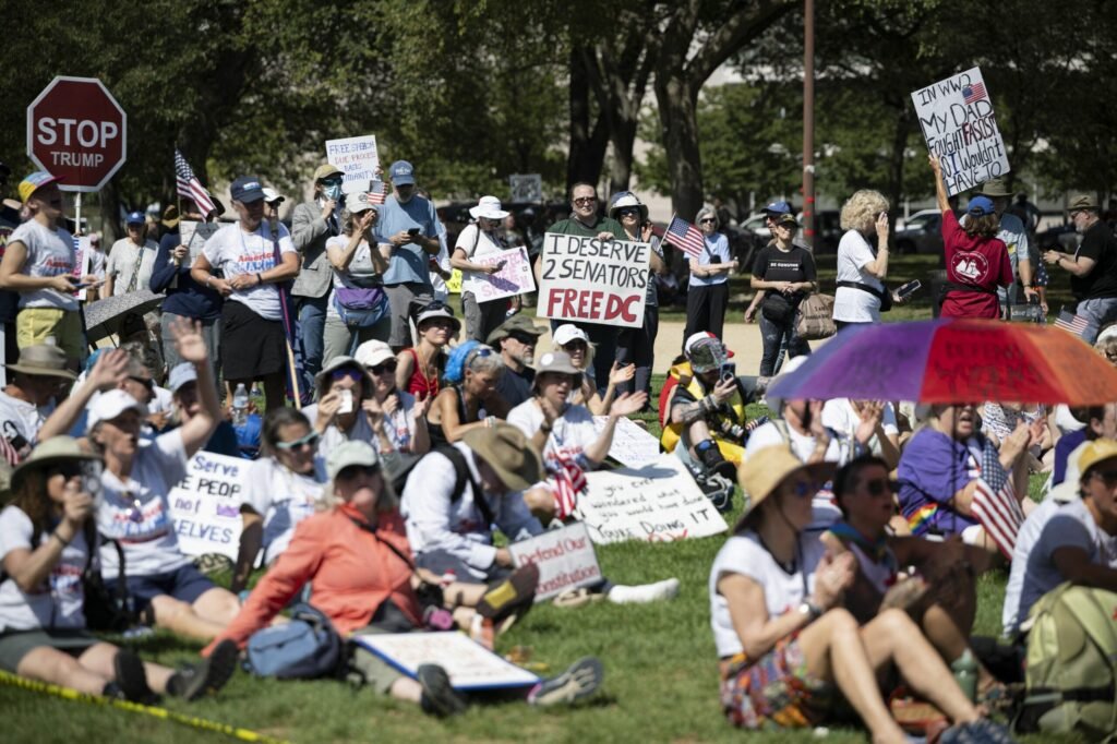 Pelerinii democrației au ajuns la Washington, după un marș de aproape 260 de kilometri