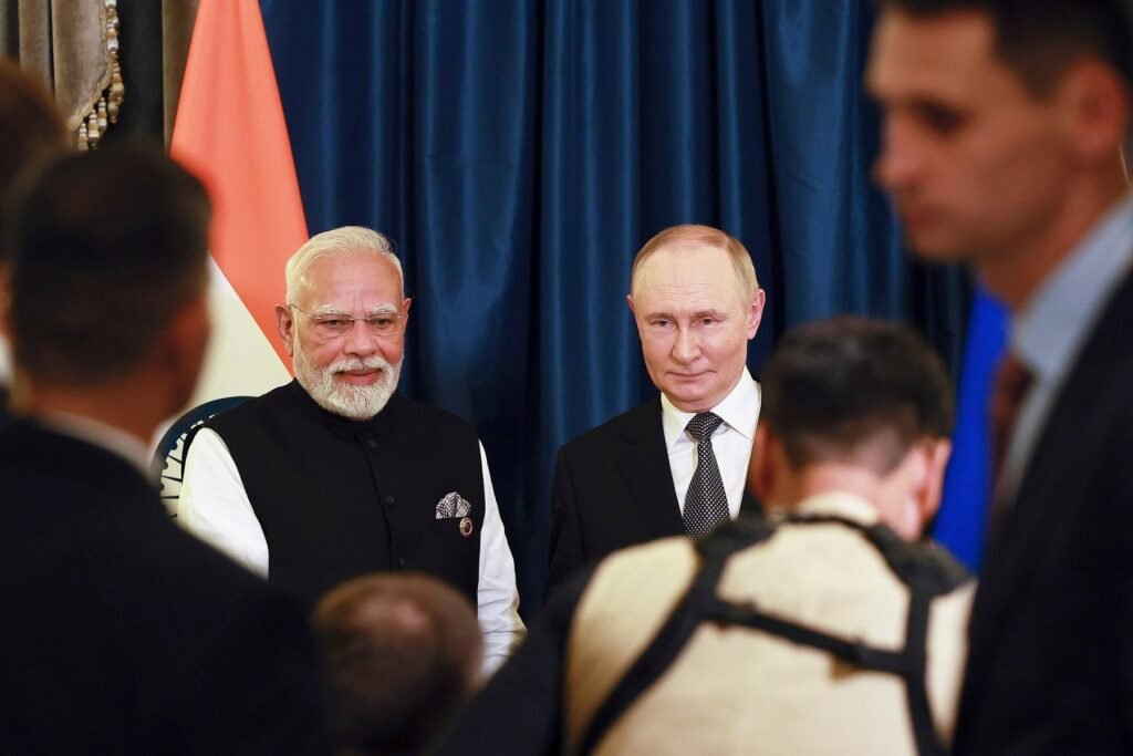 Narendra Modi și Vladimir Putin, în China. Foto Profimedia