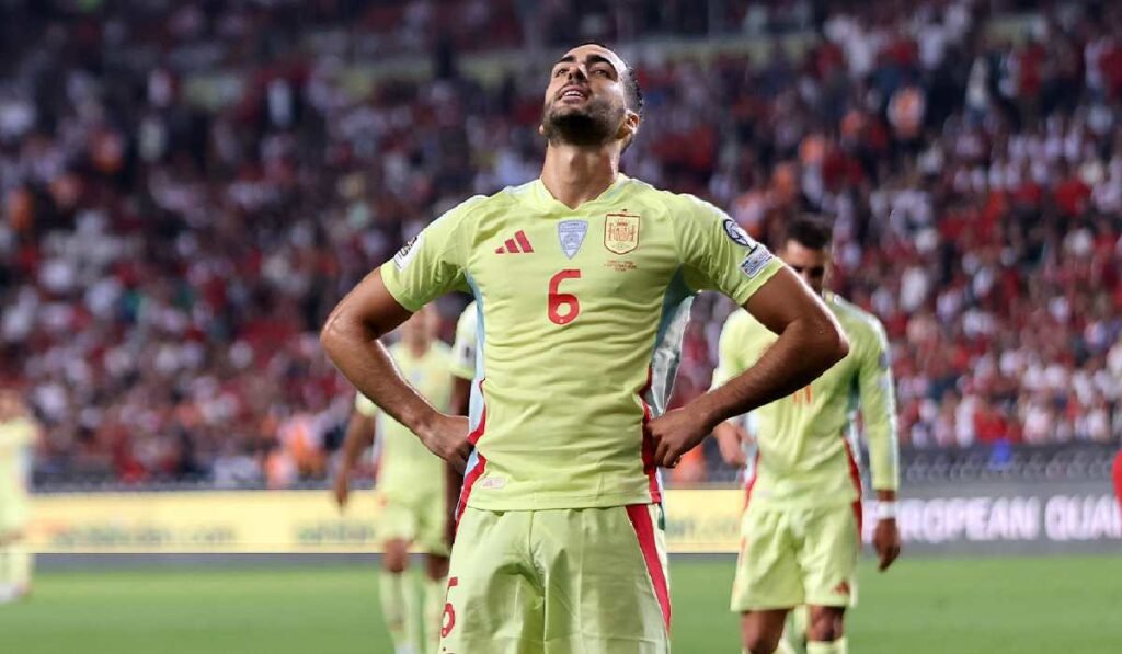 Fotbalistul Mikel Merino a marcat trei goluri pentru Spania în meciul cu Turcia
