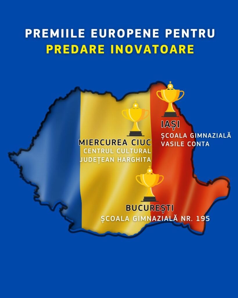 Trei instituţii de învăţământ româneşti au câştigat Premiul european pentru predare inovatoare