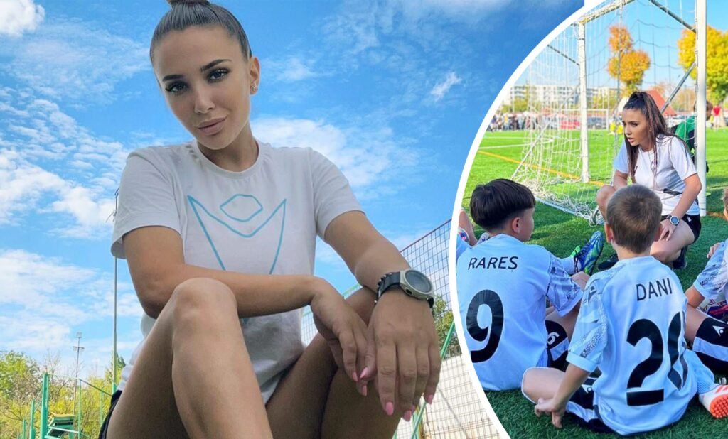 Cătălina Nițu (27 de ani) este antrenoarea echipei de juniori de la FC New Champions