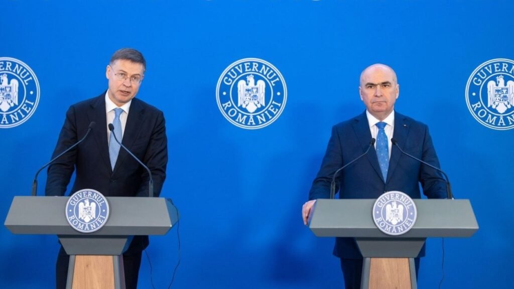 Bolojan l-a întrebat pe comisarul european Dombrovskis în discuția de la Guvern dacă poate amâna jalonul privind pensiile magistraților, dar a fost refuzat - Surse