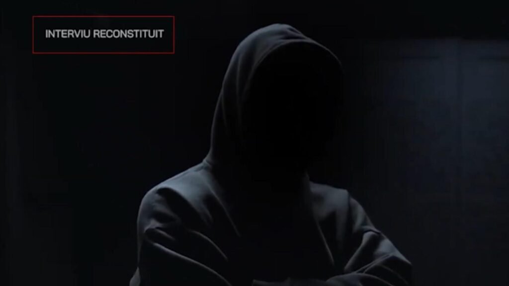 Pe mai multe mărturii din material, jurnaliștii au menționat sintagma - interviu reconstituit