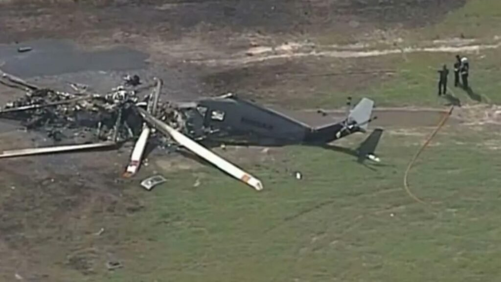 cinci persoane și-au pierdut viața după prăbușirea unui elicopter Elicopter prăbușit