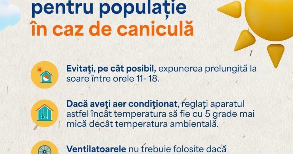 Alertă de caniculă extremă. Ministerul Sănătății cere activarea planurilor de protecție a populației