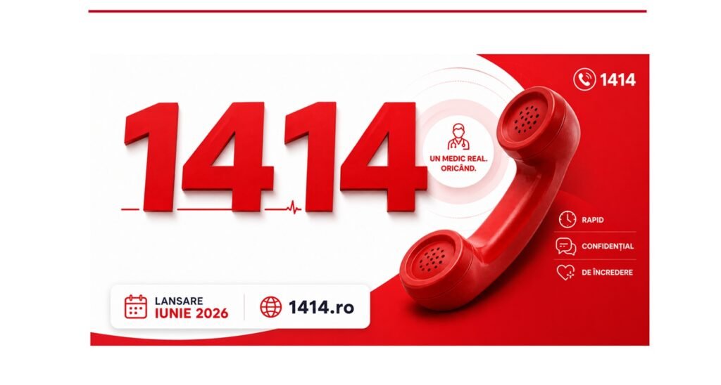 primul număr scurt din România prin care vorbești direct cu un medic specialist, 24/7