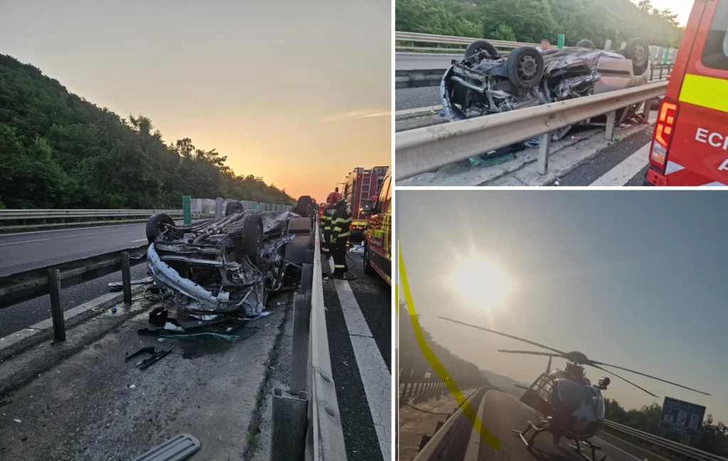 Tragedie pe Autostrada A1. O fetiță de 5 ani a murit într-un cumplit accident rutier Tragedie pe Autostrada A1. O fetiță de 5 ani a murit într-un cumplit accident rutier