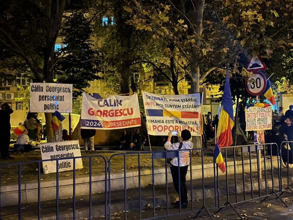A zecea noapte de proteste pentru Călin Georgescu