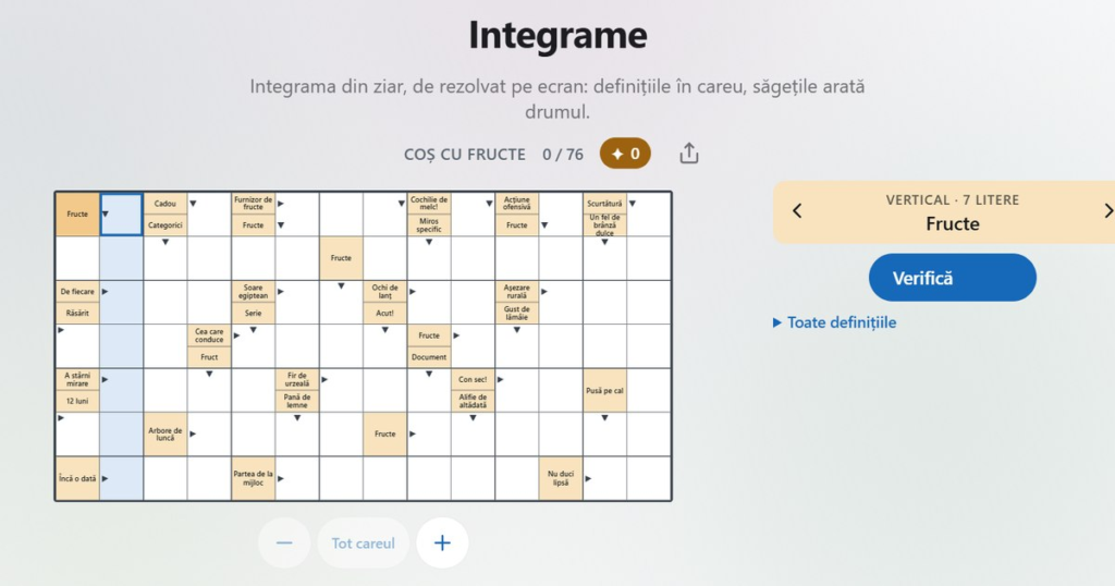 Testul care îți pune mintea la încercare. 27 de întrebări, Sudoku și o integramă cu 76 de definiții